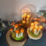 Personalized Orange mushroom lamp Mushroom Forest Handmade Night Light - Image 2