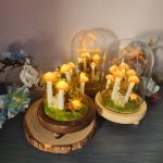 Personalized Orange mushroom lamp Mushroom Forest Handmade Night Light - Image 3