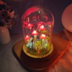 Dragonfly Mushroom Lamp Night Light Minimalist Home Deco
