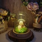 Mushroom Night Light with Rabbit Kids Room Decor Creative Gift Nightstand Lamp - Image 4