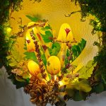 Mushroom and Moss Wreath Light Handmade Wreath with Light Up Wall decoration - Image 2