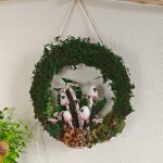 Mushroom and Moss Wreath Light Handmade Wreath with Light Up Wall decoration - Image 6