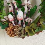 Mushroom and Moss Wreath Light Handmade Wreath with Light Up Wall decoration - Image 7