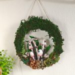 Mushroom and Moss Wreath Light Handmade Wreath with Light Up Wall decoration - Image 9