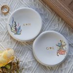Personalized Sea Coral And Starfish Ring Dish